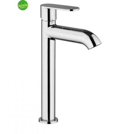 Miscelatore monocomando domus Paini alto per lavabo cromo piletta clic-clac monoforo