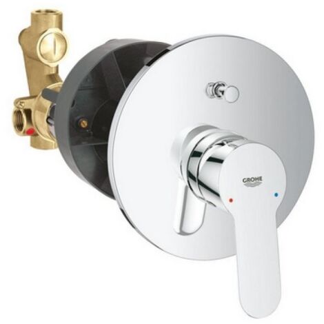 MISCELATORE MONOCOMANDO INCASSO DOCCIA C/DEV. LINEA BAUEDGE Cromo