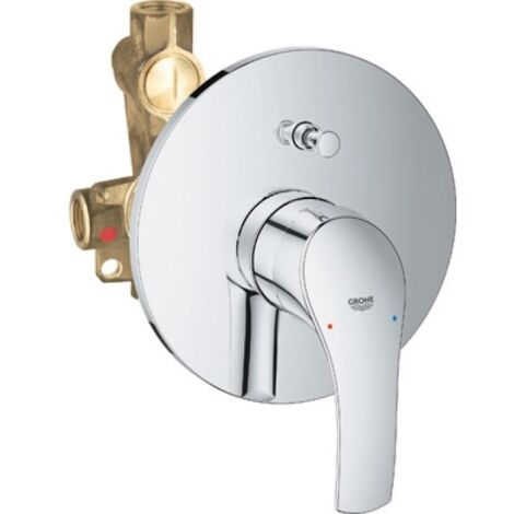 MISCELATORE MONOCOMANDO INCASSO DOCCIA C/DEV. LINEA EUROSMART Cromo