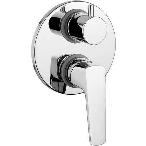 Miscelatore monocomando incasso doccia con dev. spartaco cromo