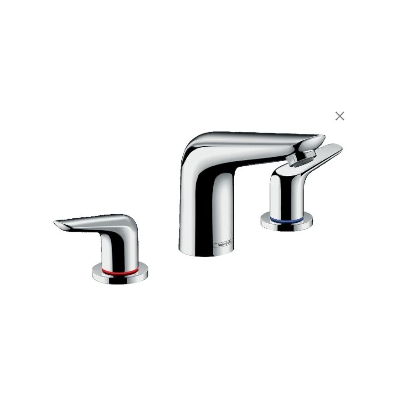 Hansgrohe - Novus Miscelatore per lavabo a 3 fori con scarico a scomparsa cromo - 71140000