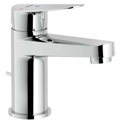 Miscelatore monocomando lavabo a risparmio energetico Nobili Blues BSE101118/1CR | Cromo - Piletta con salterello 1"1/4