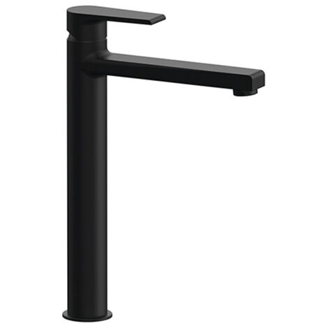 MISCELATORE MONOCOMANDO LAVABO ALTO LINEA ARTIC Nero Opaco MARIANI