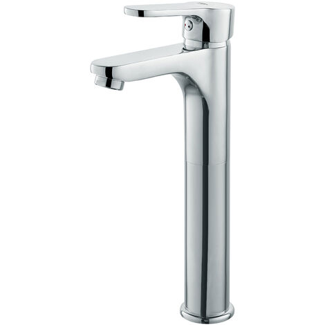 MISCELATORE MONOCOMANDO LAVABO ALTO SERIE PACO Cromo