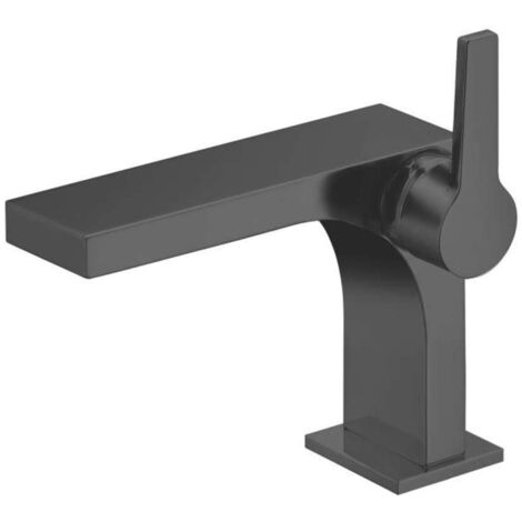 Miscelatore monocomando lavabo EDITION 11 110 senza saltarello cromo nero spazzolato KEUCO
