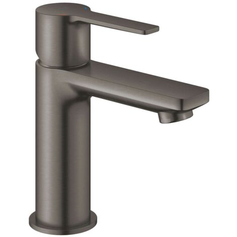 Miscelatore monocomando lavabo LINEARE DN 15 corpo liscio1 1/4 di pollice XSlim grafite dura