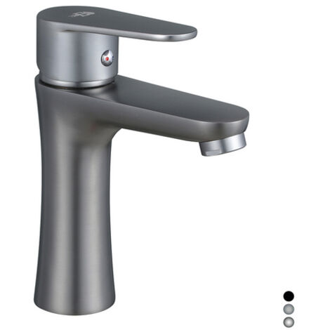 MISCELATORE MONOCOMANDO LAVABO SERIE LIZZY Nero opaco