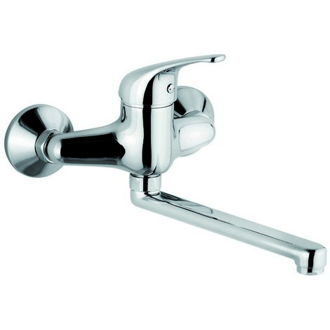 Miscelatore monocomando lavello a muro astro 2 cromo