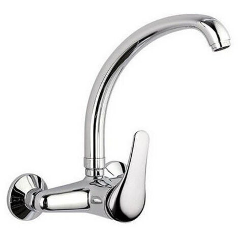 MISCELATORE MONOCOMANDO LAVELLO A MURO BOCCA ALTA EPIC- Cromo- MARIA- pezzi 1