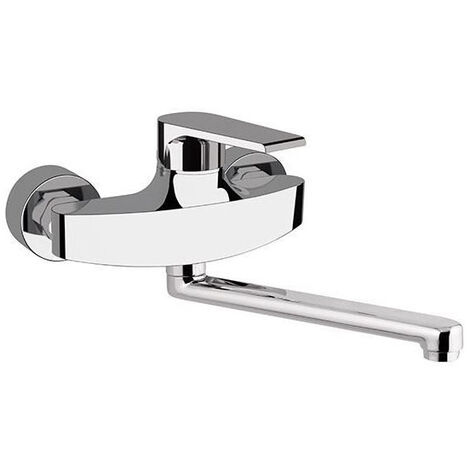 Miscelatore monocomando lavello a muro linea artic cromo