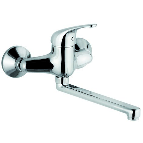 Miscelatore monocomando lavello a muro linea epic cromo