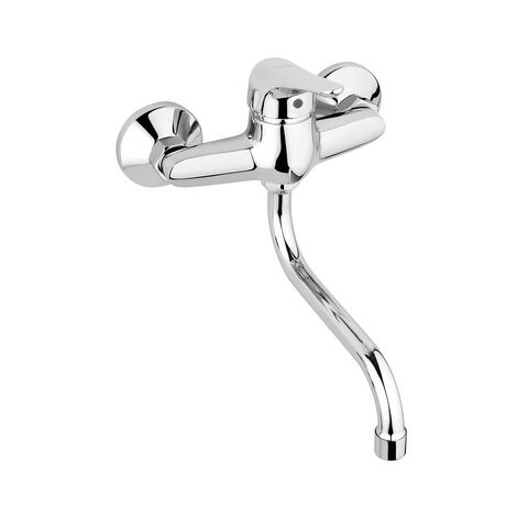 Miscelatore monocomando lavello a muro linea m2  CromoMAMOL