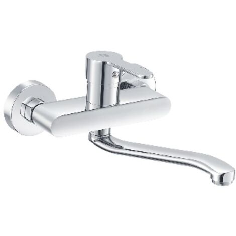 MISCELATORE MONOCOMANDO LAVELLO A MURO SERIE IOLE Cromo