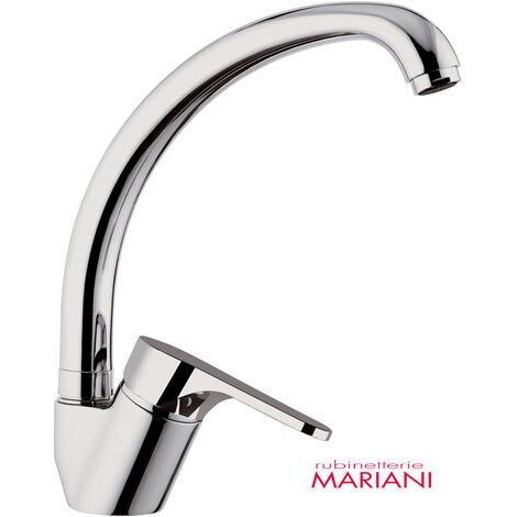 Miscelatore monocomando lavello bocca alta linea surf cromo