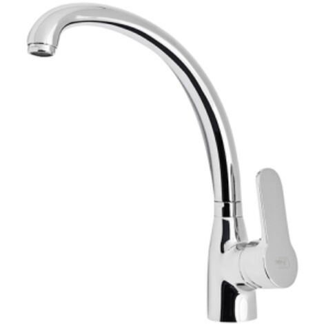 MISCELATORE MONOCOMANDO LAVELLO BOCCA ALTA SERIE PACO Cromo