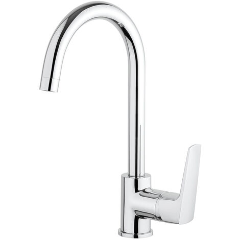 Miscelatore monocomando lavello canna alta spartaco cromo