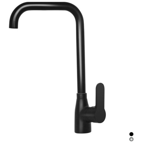 MISCELATORE MONOCOMANDO LAVELLO CANNA QUADRA SERIE PACO- Nero opaco- DH- pezzi 1