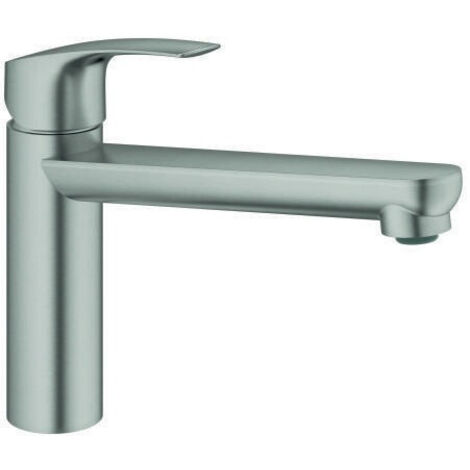 Miscelatore monocomando lavello Eurosmart 30463 uscita medio alta acciaio
