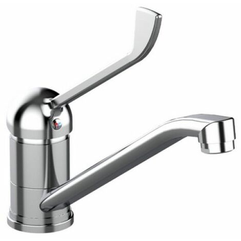 MISCELATORE MONOCOMANDO LAVELLO LEVA CLINICA FRONTALE LINEA TEN Cromo