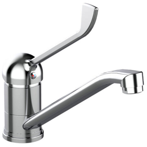 MISCELATORE MONOCOMANDO LAVELLO LEVA CLINICA FRONTALE LINEA TEN Cromo TIEMME