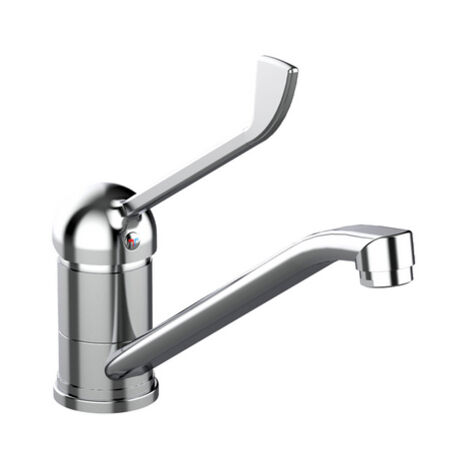 Miscelatore monocomando lavello leva clinica frontale - Ten cromo
