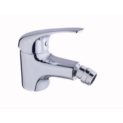 Miscelatore Monocomando per Bidet Serie Alice – Cromato con Piletta Pop-Up 1"1/4 e Flessibili