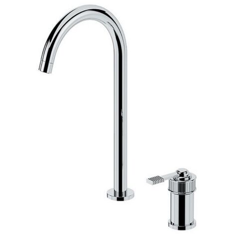 Miscelatore monocomando per lavabo a due fori, con bocca L - serie Atelier