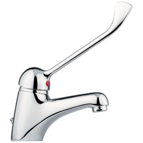 Miscelatore monocomando per lavabo con leva clinica Idral 02475  Cromato - Ottone
