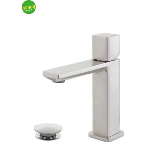 Miscelatore monocomando per lavabo Feridras Lotus spazzolato