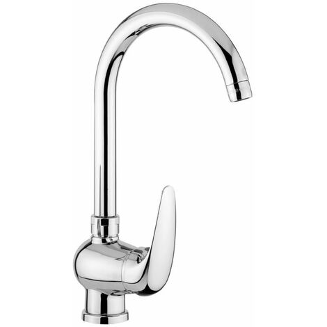 Miscelatore monocomando per lavello con canna orientabile Paffoni serie Duemila DU180CR  Cromato - Ottone