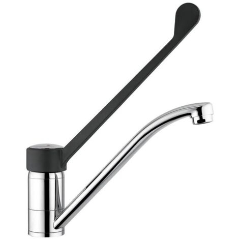 Miscelatore monocomando per lavello con leva clinica Idral 09495  Cromato - Ottone