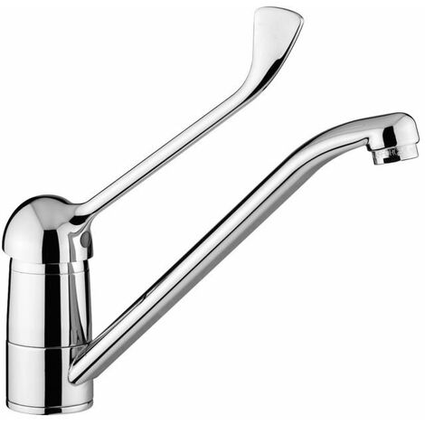 Miscelatore monocomando per lavello con leva clinica Paffoni serie Duemila DU303CR  Cromato - Ottone