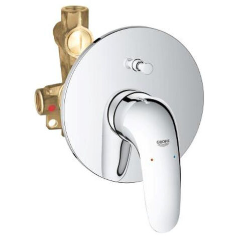 Miscelatore monocomando per vasca e doccia 193 mm in ottone cromato - Grohe  New Eurostyle