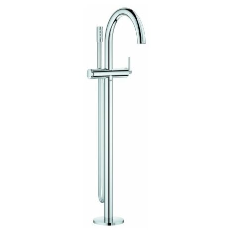 Miscelatore monocomando per vasca Grohe Atrio, montaggio a pavimento, deviatore automatico vasca/doccia, sporgenza 301mm, colorazione: cromo - 32653003