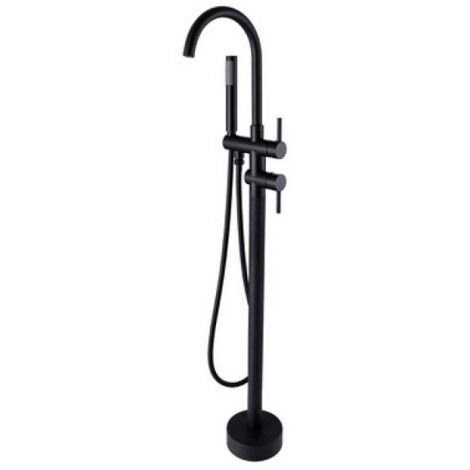 MISCELATORE MONOCOMANDO PER VASCA MODELLO DANTE cm 16x115 - Nero