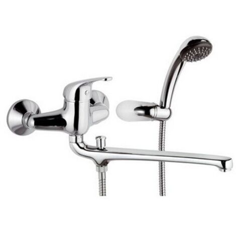 Miscelatore monocomando vasca con accessori linea epic cromo