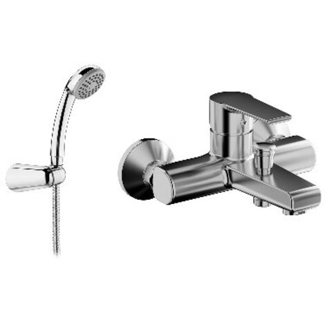 MISCELATORE MONOCOMANDO VASCA CON ACCESSORI LINEA TEN Cromo TIEMME