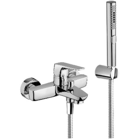 MISCELATORE MONOCOMANDO VASCA CON ACCESSORI SPARTACO Cromo