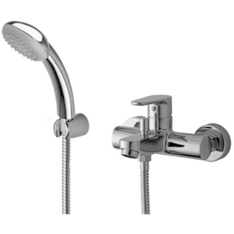 MISCELATORE MONOCOMANDO VASCA CON SUPPORTO LINEA GREEN Cromo PAFFONI