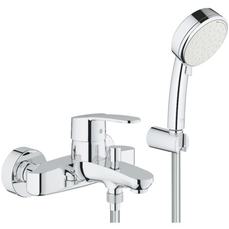 Miscelatore monocomando vasca EUROSTYLE COSMOPOLITAN DN 15, con set doccia GROHE cromato