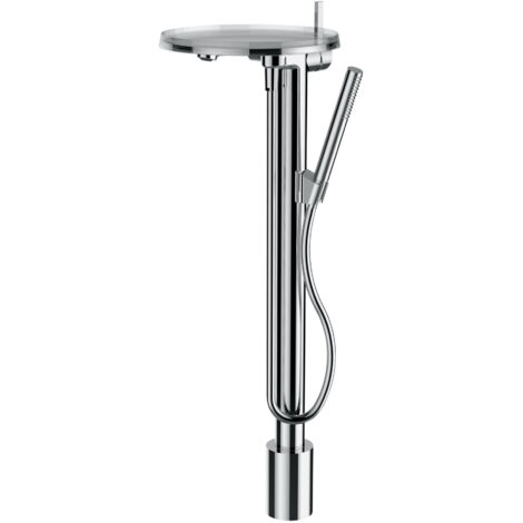 Miscelatore monocomando vasca KARTELL con disco decorativo cromo trasparente LAUFEN