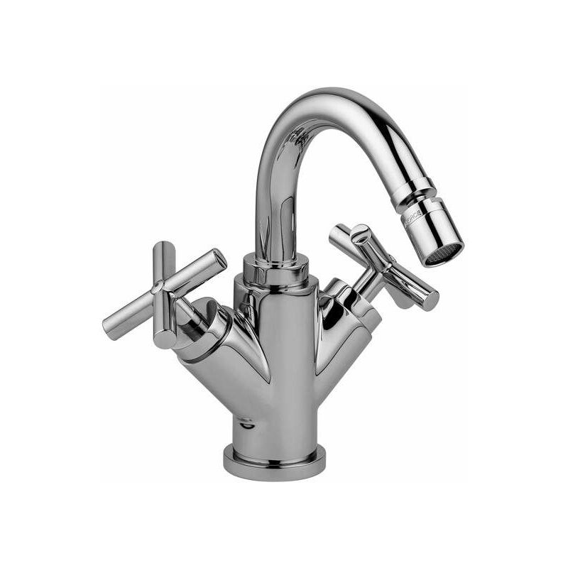 Miscelatore bidet con canna orientabile Paffoni Quattro QTV137CR Piletta con salterello 1'1/4