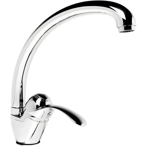 Miscelatore monoforo ottone per lavello cucina dublino erogazione orientabile confezione 1