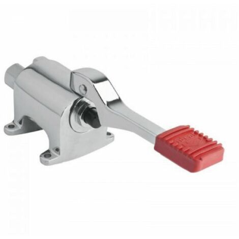 Miscelatore monopedale progressivo a pavimento in ottone cromato - Idral