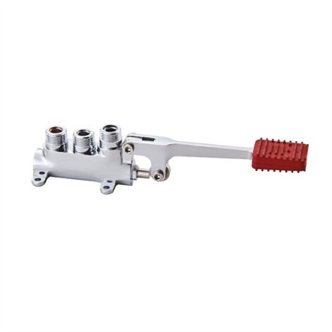 Miscelatore monopedale progressivo cromato attacchi 1/2” M Tecom