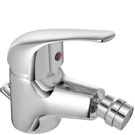 Miscelatore per bidet con piletta automatica in ottone cromato Kant