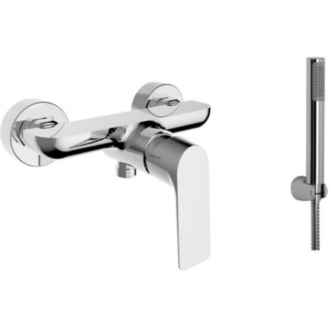 Miscelatore per doccia con doccetta in ottone cromato - Teorema Lifestyle