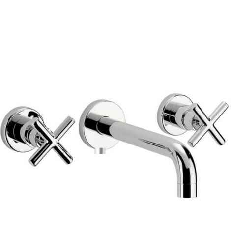 Set rubinetti tre fori classici lavabo e bidet Paini ARNO KITARNO1