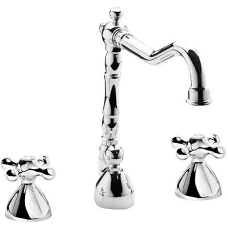 Miscelatore per lavabo a 3 fori bocca orientabile Mamoli Epoca 45750725E251  Cromo