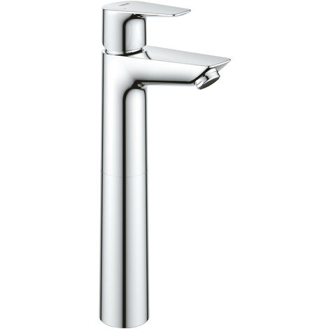 Miscelatore Per Lavabo A Bacinella Canna Alta - Monocomando - Leva In Metallo - Cartuccia Longlife